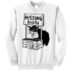 Funny Hissing Booth Kitten Kitty Cat Furmom Furdad Sweatshirt