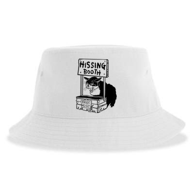 Funny Hissing Booth Kitten Kitty Cat Furmom Furdad Sustainable Bucket Hat