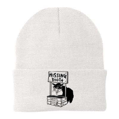 Funny Hissing Booth Kitten Kitty Cat Furmom Furdad Knit Cap Winter Beanie