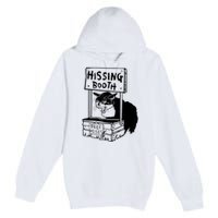 Funny Hissing Booth Kitten Kitty Cat Furmom Furdad Premium Pullover Hoodie