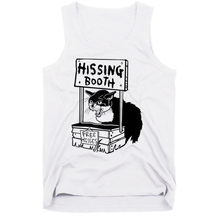 Funny Hissing Booth Kitten Kitty Cat Furmom Furdad Tank Top