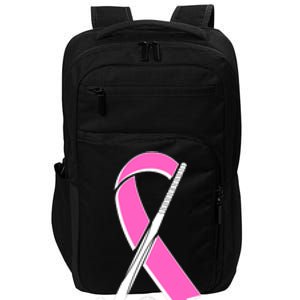 Field Hockey Breast Cancer Awareness Ribbon Impact Tech Backpack