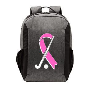 Field Hockey Breast Cancer Awareness Ribbon Vector Backpack