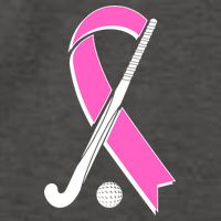Field Hockey Breast Cancer Awareness Ribbon Vector Backpack