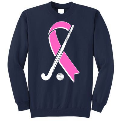 Field Hockey Breast Cancer Awareness Ribbon Tall Sweatshirt