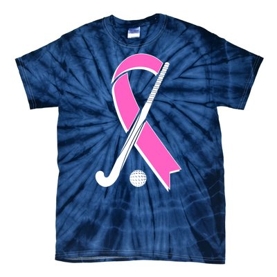 Field Hockey Breast Cancer Awareness Ribbon Tie-Dye T-Shirt