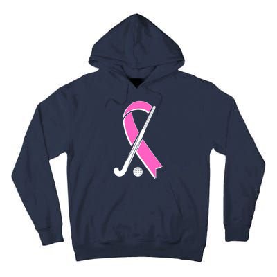 Field Hockey Breast Cancer Awareness Ribbon Tall Hoodie