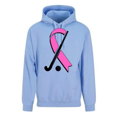 Field Hockey Breast Cancer Awareness Ribbon Unisex Surf Hoodie