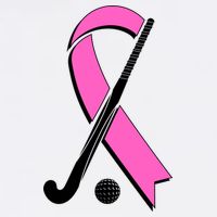 Field Hockey Breast Cancer Awareness Ribbon Doggie Tank