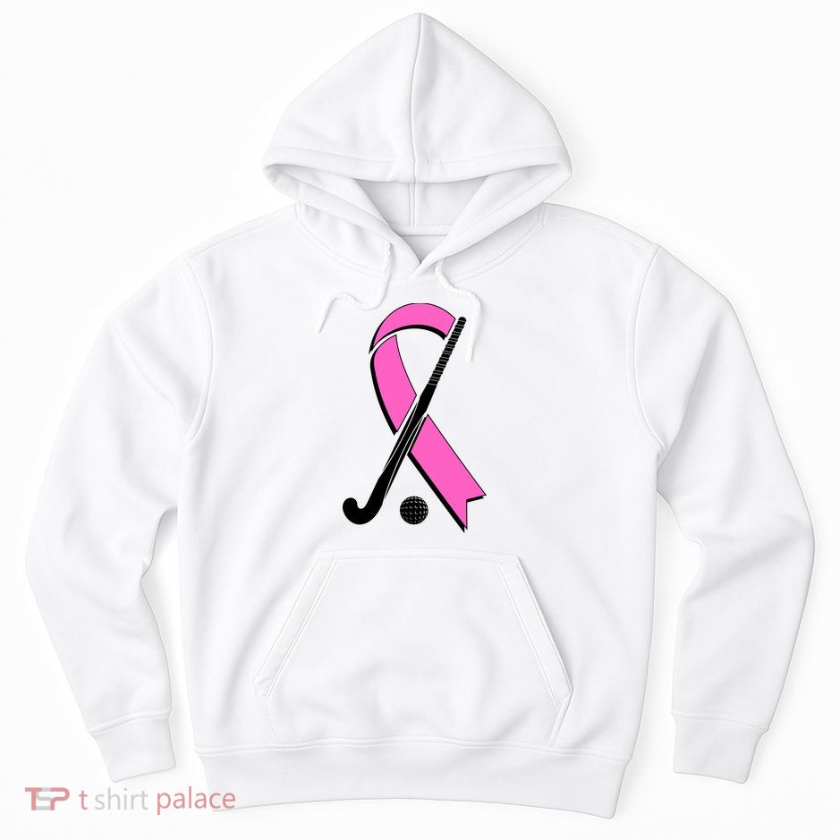 Field Hockey Breast Cancer Awareness Ribbon Hoodie