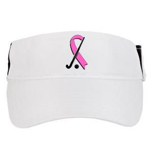 Field Hockey Breast Cancer Awareness Ribbon Adult Drive Performance Visor