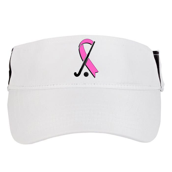 Field Hockey Breast Cancer Awareness Ribbon Adult Drive Performance Visor