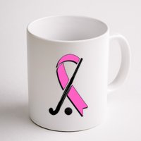 Field Hockey Breast Cancer Awareness Ribbon Coffee Mug