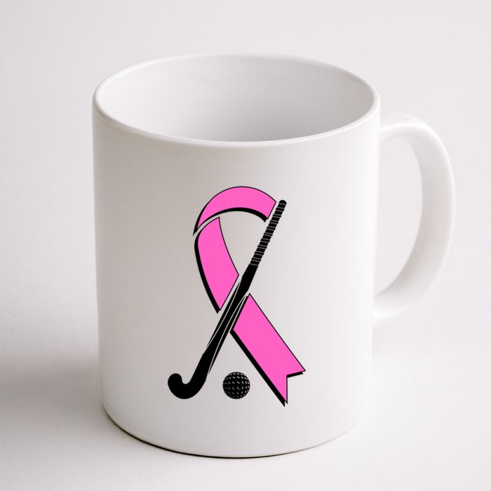 Field Hockey Breast Cancer Awareness Ribbon Coffee Mug