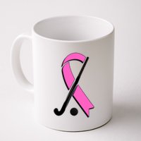 Field Hockey Breast Cancer Awareness Ribbon Coffee Mug