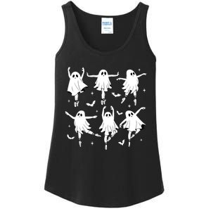 Funny Halloween Ballet Ghost Ballet Dancer Spooky Dance Teacher Gift Ladies Essential Tank