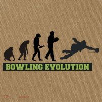 Funny Human Bowling Evolution Pin Ball Bowler Player Cotton Canvas Backpack