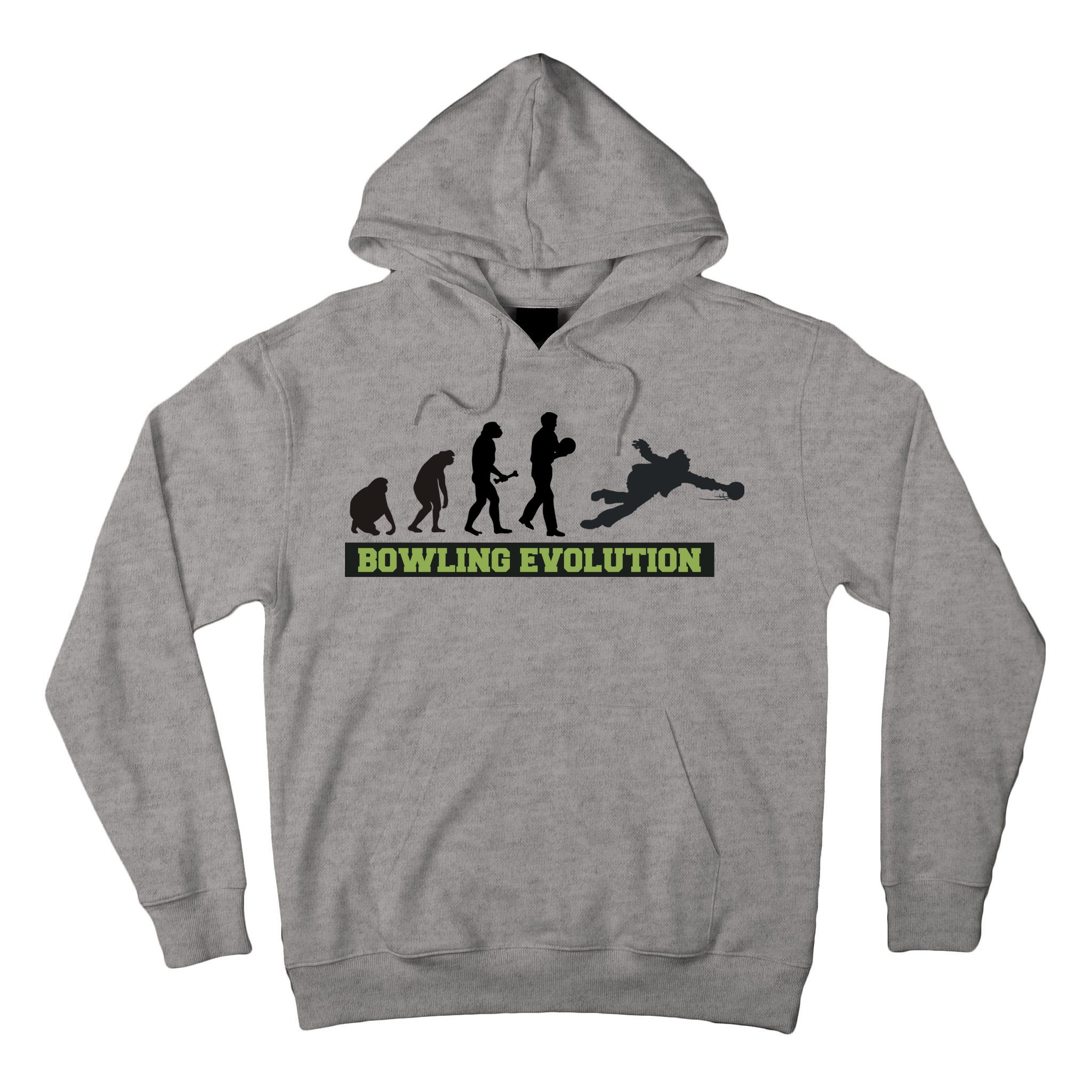 Funny Human Bowling Evolution Pin Ball Bowler Player Tall Hoodie