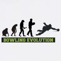 Funny Human Bowling Evolution Pin Ball Bowler Player Cooling Performance Crew T-Shirt