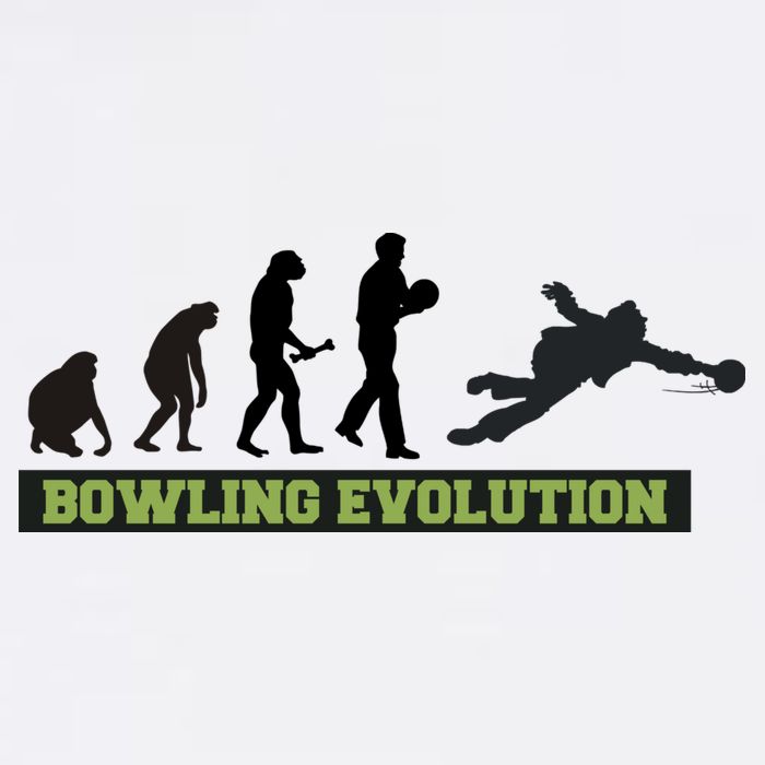 Funny Human Bowling Evolution Pin Ball Bowler Player Cooling Performance Crew T-Shirt