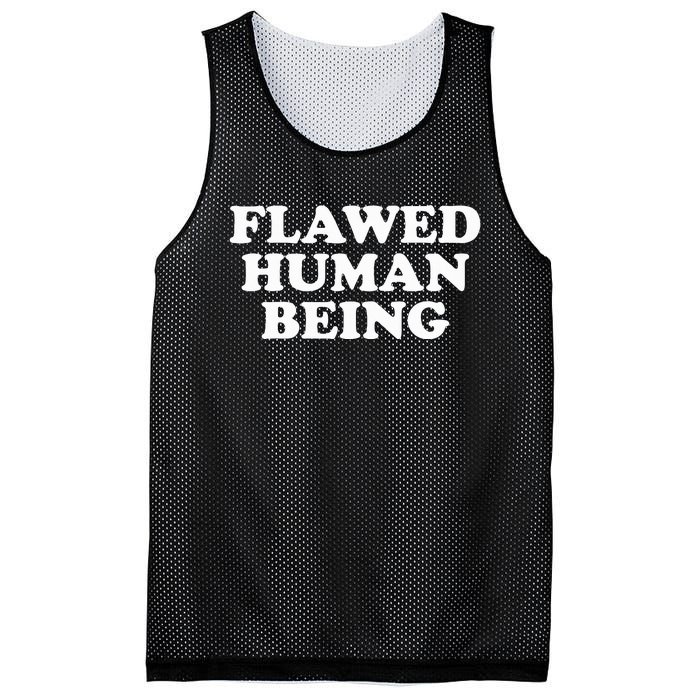 Flawed Human Being Funny Quote  Mesh Reversible Basketball Jersey Tank