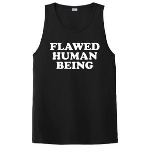 Flawed Human Being Funny Quote  PosiCharge Competitor Tank