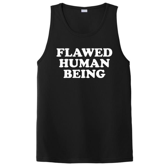 Flawed Human Being Funny Quote  PosiCharge Competitor Tank