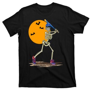 Funny Halloween Baseball Skeleton Halloween Baseball Gift T-Shirt