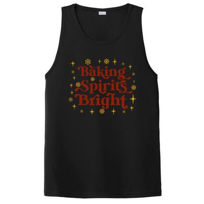 Funny Holiday Baker Baking Spirits Bright Christmas Gift PosiCharge Competitor Tank