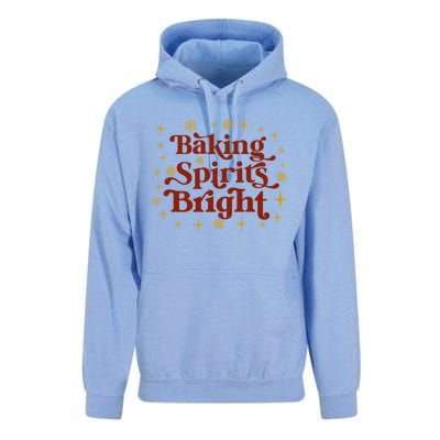 Funny Holiday Baker Baking Spirits Bright Christmas Gift Unisex Surf Hoodie