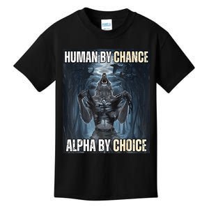 Funny Human By Chance Alpha By Choice Kids T-Shirt