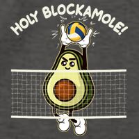 Funny Holy Blockamole Avocado Volleyball Vector Backpack