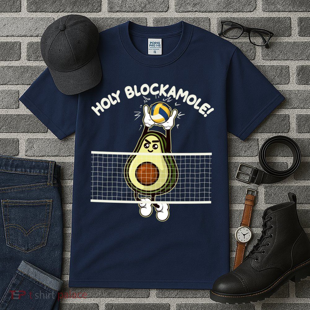 Funny Holy Blockamole Avocado Volleyball Tall T-Shirt