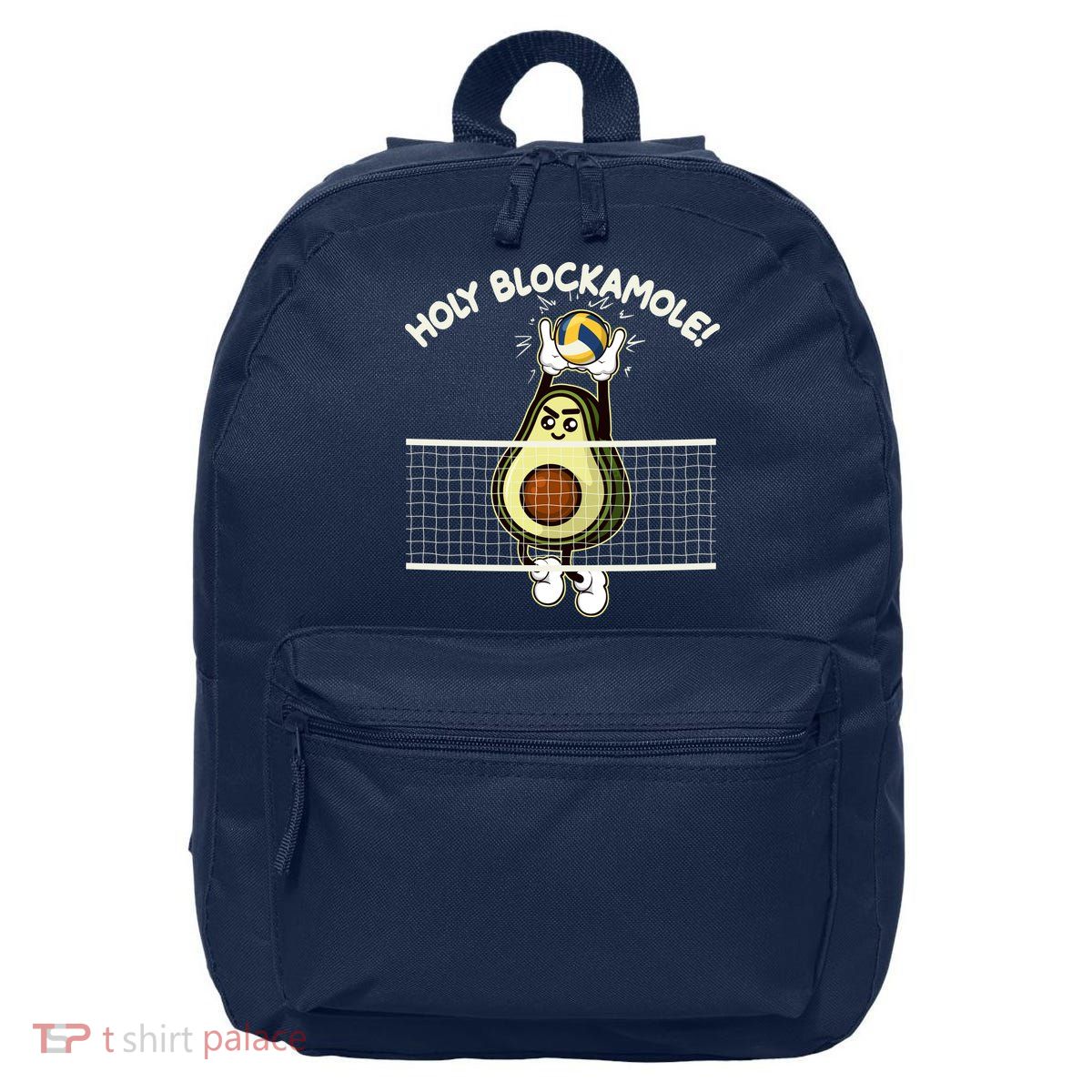 Funny Holy Blockamole Avocado Volleyball 16 in Basic Backpack