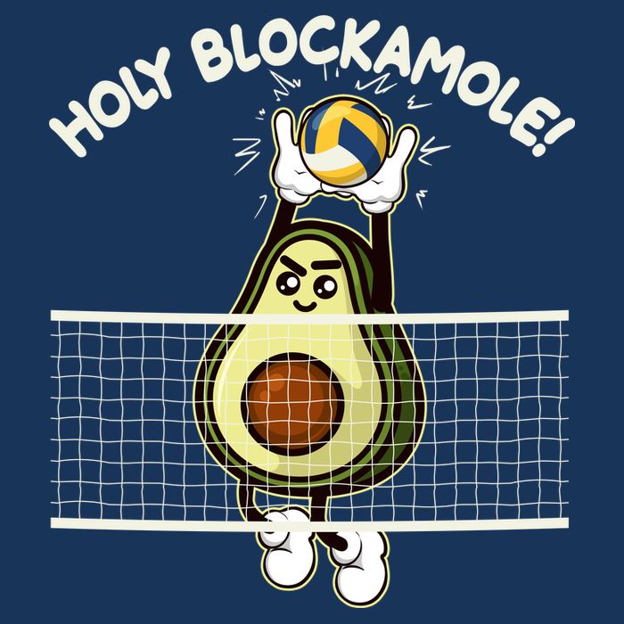 Funny Holy Blockamole Avocado Volleyball Cooling Performance Long Sleeve Crew