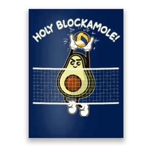 Funny Holy Blockamole Avocado Volleyball Poster