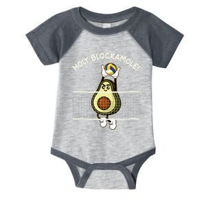 Funny Holy Blockamole Avocado Volleyball Infant Baby Jersey Bodysuit