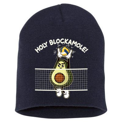 Funny Holy Blockamole Avocado Volleyball Short Acrylic Beanie