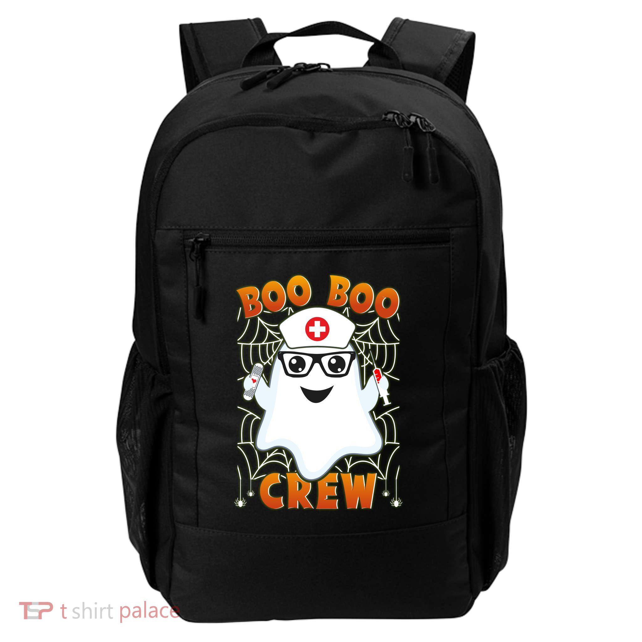 Funny Halloween Boo Boo Crew Ghost Nurse Backpack