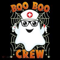 Funny Halloween Boo Boo Crew Ghost Nurse Backpack
