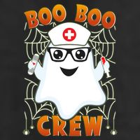 Funny Halloween Boo Boo Crew Ghost Nurse 11oz C Handle Ceramic Mug