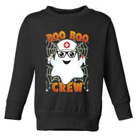 Funny Halloween Boo Boo Crew Ghost Nurse Toddler Sweatshirt