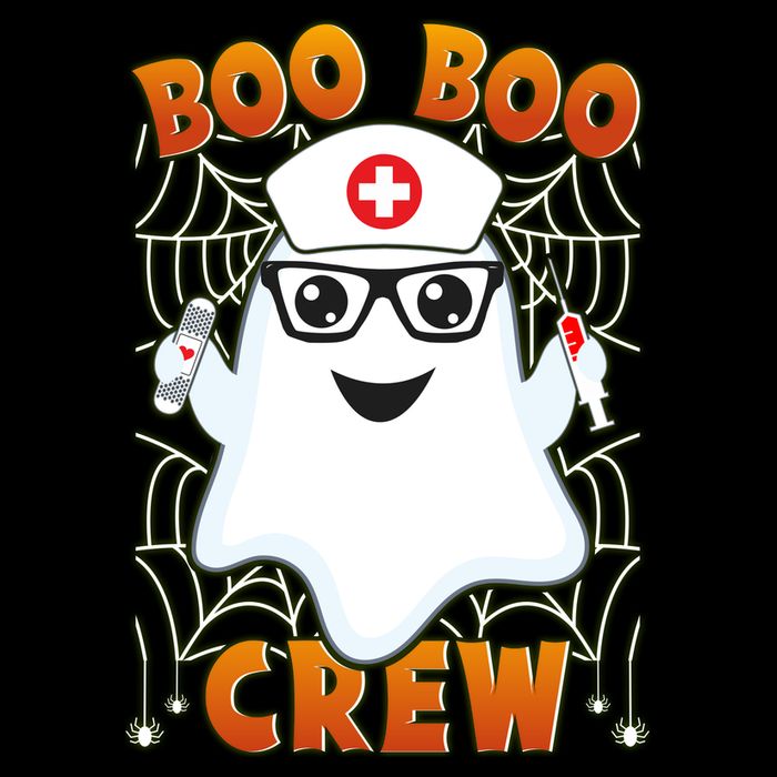 Funny Halloween Boo Boo Crew Ghost Nurse Toddler Sweatshirt