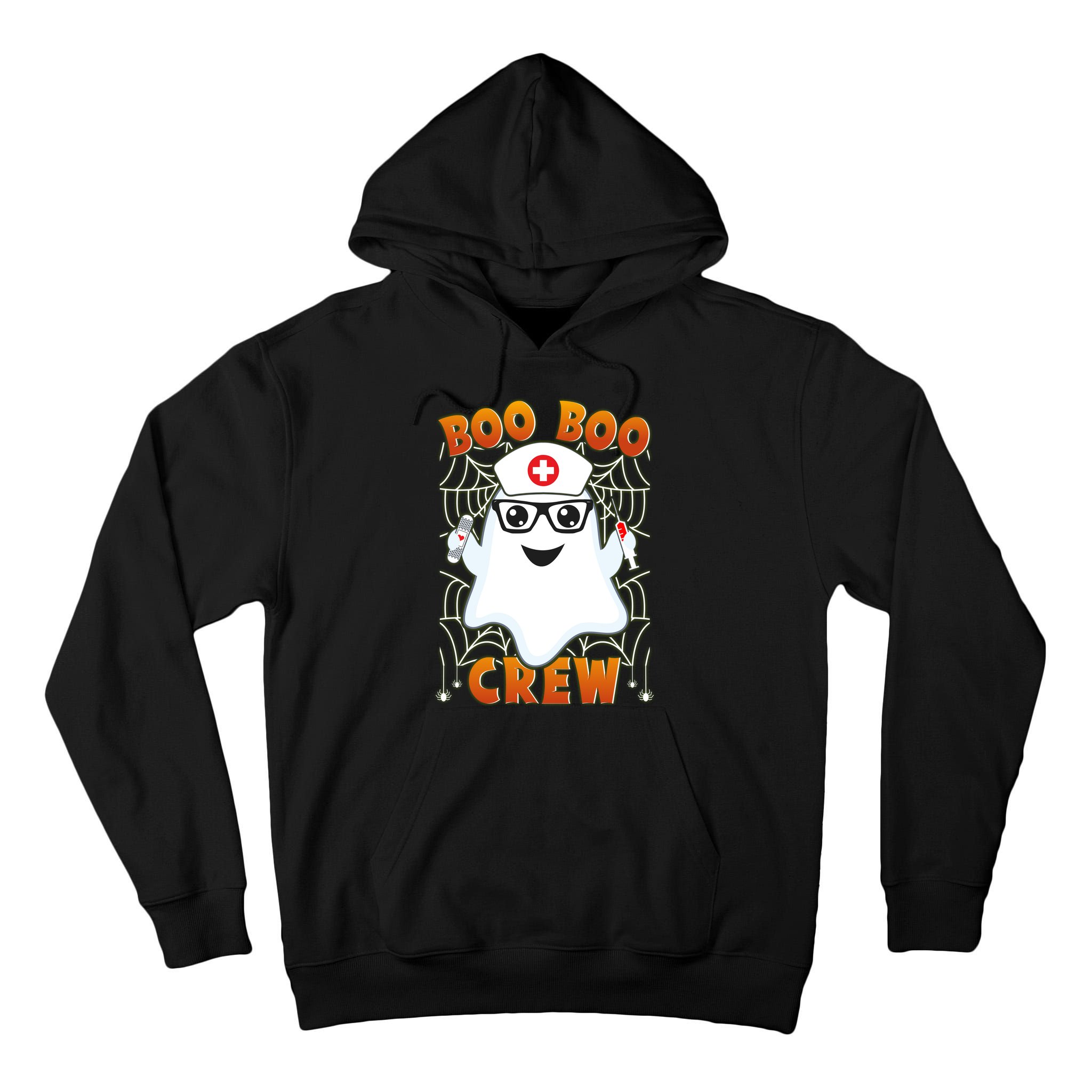 Funny Halloween Boo Boo Crew Ghost Nurse Tall Hoodie