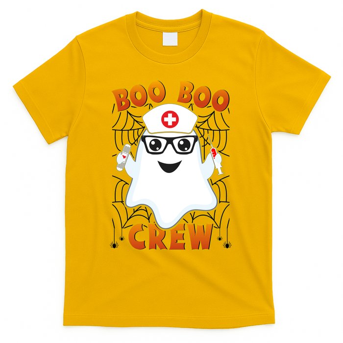 Funny Halloween Boo Boo Crew Ghost Nurse T-Shirt