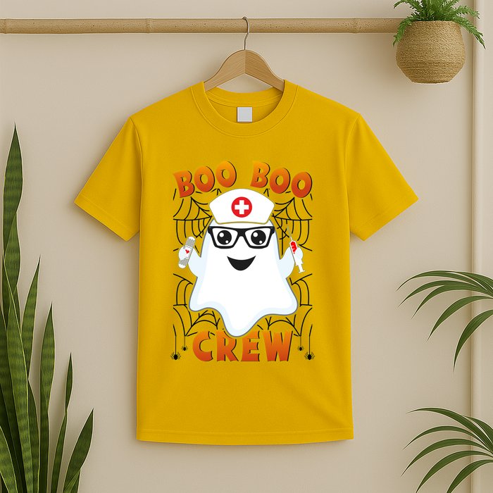 Funny Halloween Boo Boo Crew Ghost Nurse T-Shirt