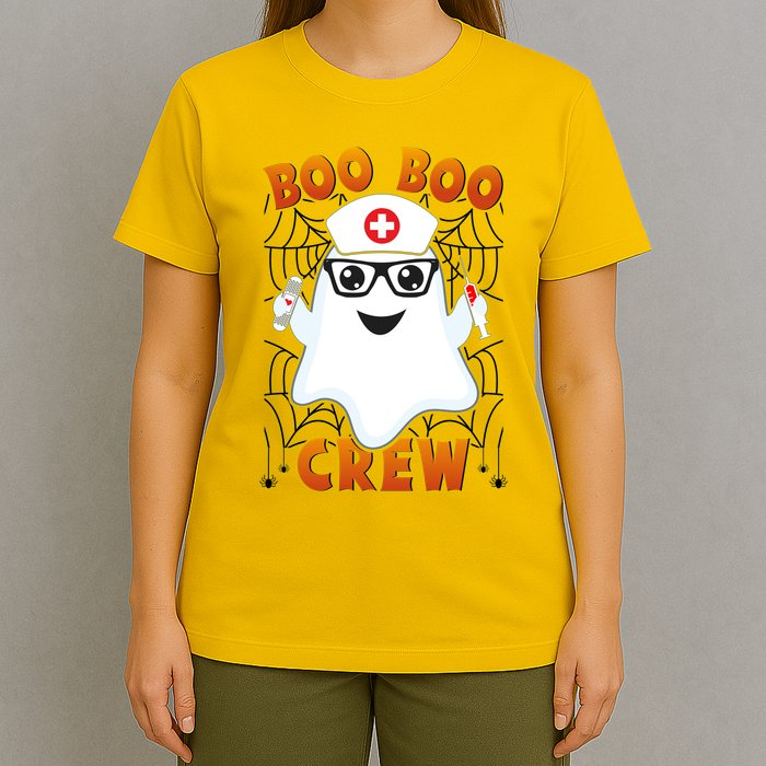 Funny Halloween Boo Boo Crew Ghost Nurse T-Shirt