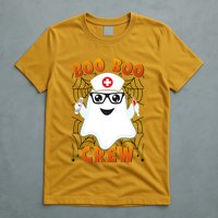 Funny Halloween Boo Boo Crew Ghost Nurse T-Shirt