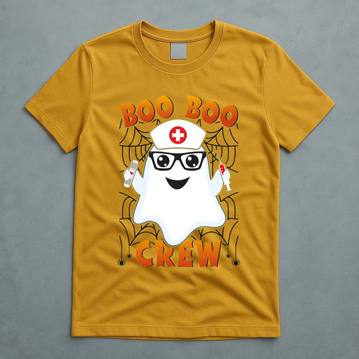 Funny Halloween Boo Boo Crew Ghost Nurse T-Shirt