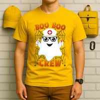 Funny Halloween Boo Boo Crew Ghost Nurse T-Shirt